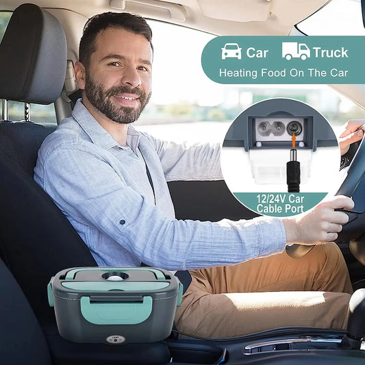 Táper eléctrico, para calentar tu comida en el trabajo o cuando sales de viaje, ideal también para camioneros ya que se puede conectar al coche o camion