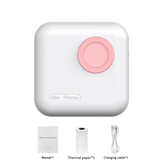 Mini HD Portable Label Thermal Printer Endurance Bluetooth Printer for Student Error Title Note Wrong Pocket Inkless Printing