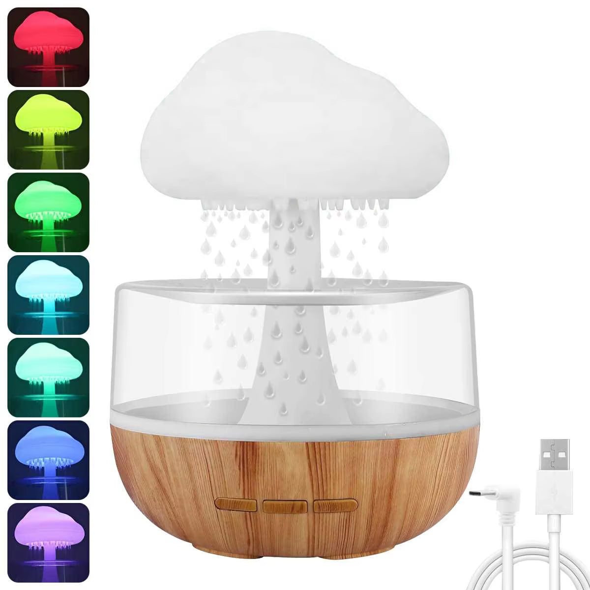 🌈 Humidificador LED “Árbol de Lluvia” – Relajación y Estilo en un Solo Toque