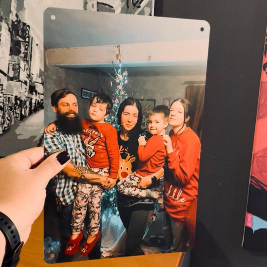 Placa de aluminio personalizada con foto – Regalo original en Murcia – Entrega rápida.  20x30 cm